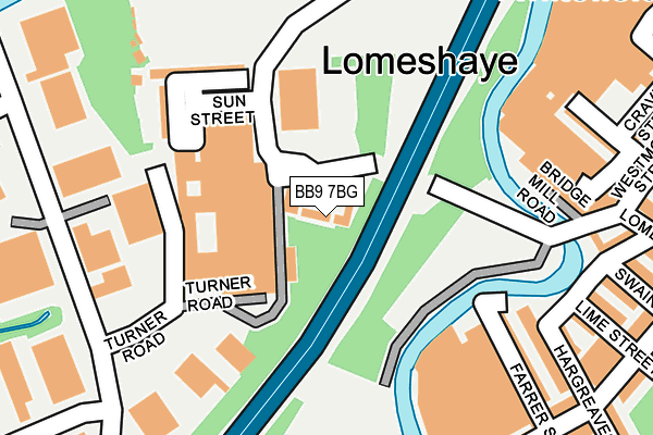 BB9 7BG map - OS OpenMap – Local (Ordnance Survey)