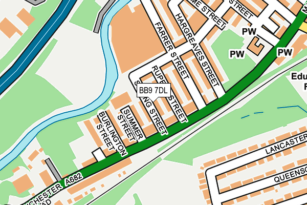 BB9 7DL map - OS OpenMap – Local (Ordnance Survey)