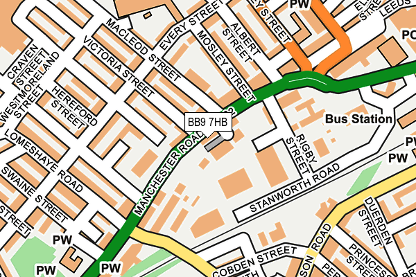 BB9 7HB map - OS OpenMap – Local (Ordnance Survey)
