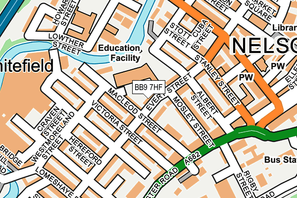 BB9 7HF map - OS OpenMap – Local (Ordnance Survey)