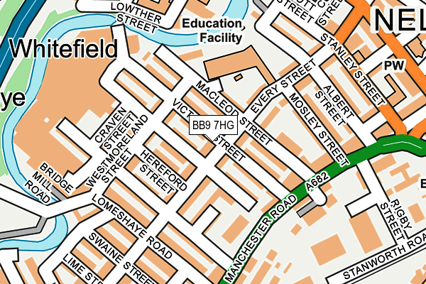 BB9 7HG map - OS OpenMap – Local (Ordnance Survey)