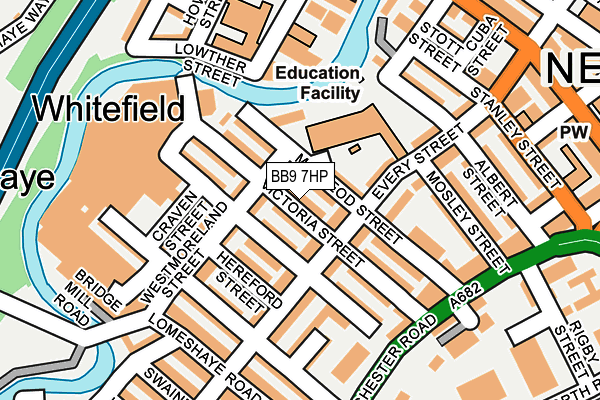 BB9 7HP map - OS OpenMap – Local (Ordnance Survey)