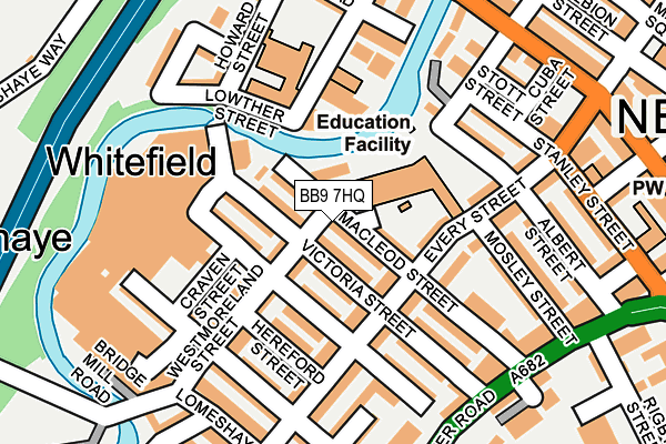 BB9 7HQ map - OS OpenMap – Local (Ordnance Survey)