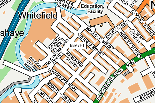 BB9 7HT map - OS OpenMap – Local (Ordnance Survey)