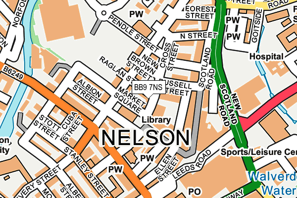 BB9 7NS map - OS OpenMap – Local (Ordnance Survey)