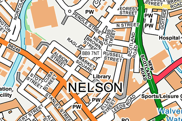 BB9 7NT map - OS OpenMap – Local (Ordnance Survey)