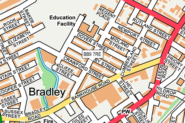 Map of PENDLE BUILDERS LIMITED at local scale