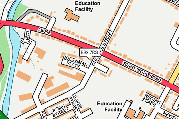 BB9 7RS map - OS OpenMap – Local (Ordnance Survey)