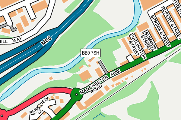 BB9 7SH map - OS OpenMap – Local (Ordnance Survey)