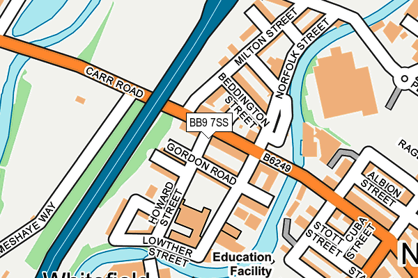 BB9 7SS map - OS OpenMap – Local (Ordnance Survey)