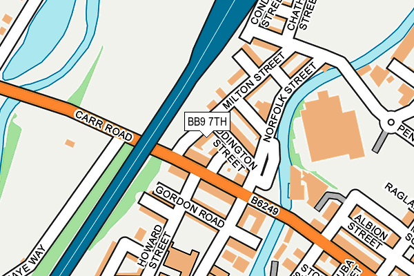 BB9 7TH map - OS OpenMap – Local (Ordnance Survey)