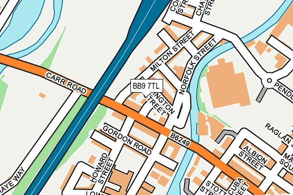 BB9 7TL map - OS OpenMap – Local (Ordnance Survey)