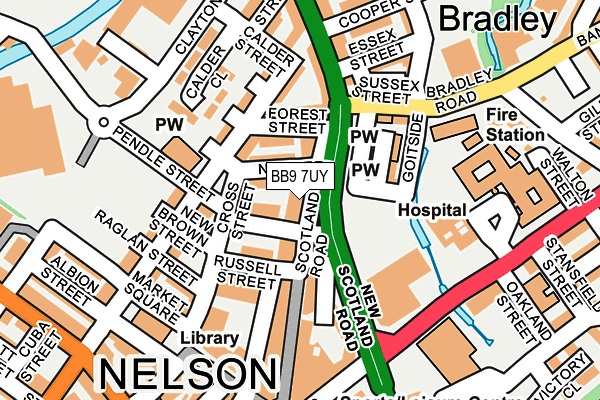 Map of NELSON DRYCLEANING LIMITED at local scale