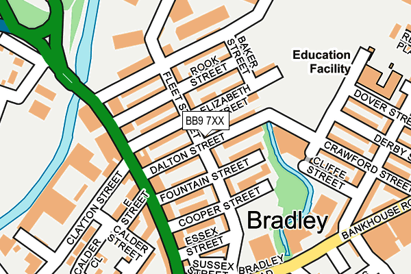 BB9 7XX map - OS OpenMap – Local (Ordnance Survey)