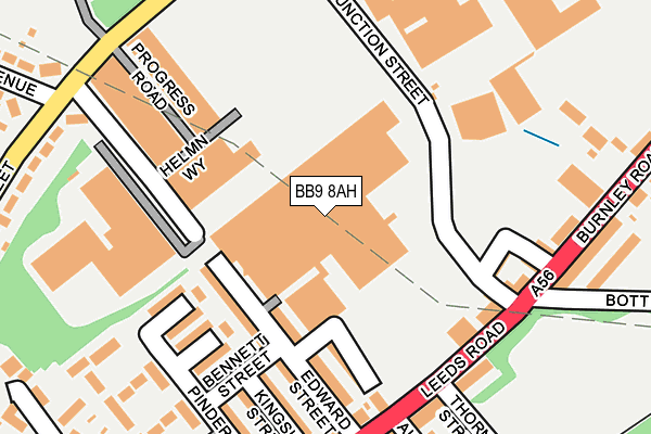 BB9 8AH map - OS OpenMap – Local (Ordnance Survey)