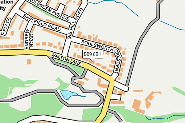BB9 8BH map - OS OpenMap – Local (Ordnance Survey)