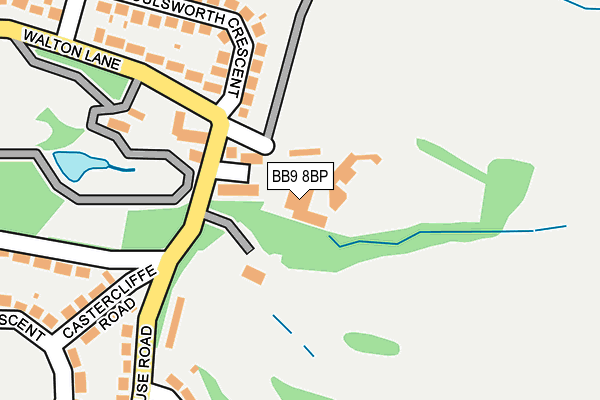 BB9 8BP map - OS OpenMap – Local (Ordnance Survey)
