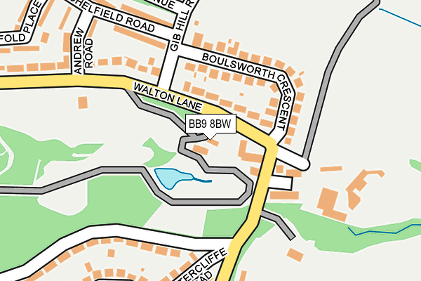 BB9 8BW map - OS OpenMap – Local (Ordnance Survey)