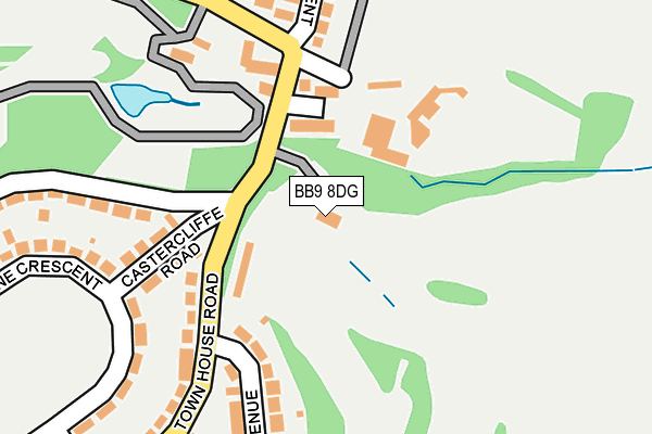 BB9 8DG map - OS OpenMap – Local (Ordnance Survey)