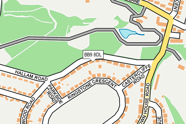 BB9 8DL map - OS OpenMap – Local (Ordnance Survey)