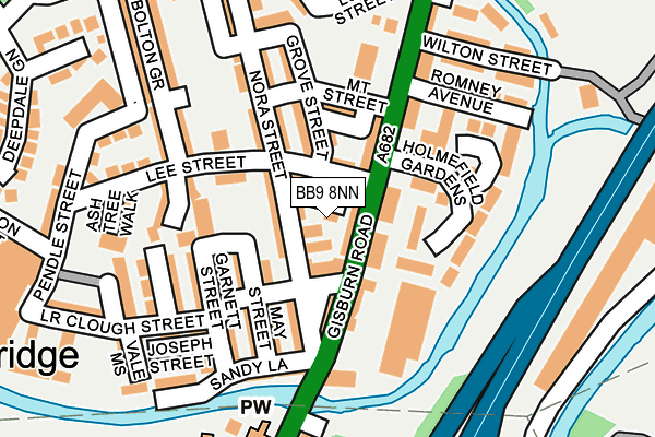 BB9 8NN map - OS OpenMap – Local (Ordnance Survey)