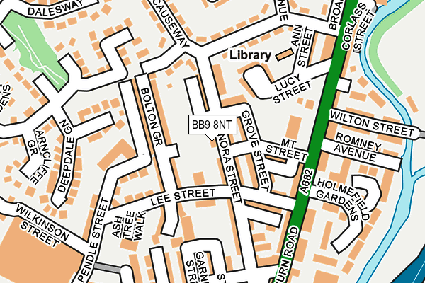 BB9 8NT map - OS OpenMap – Local (Ordnance Survey)