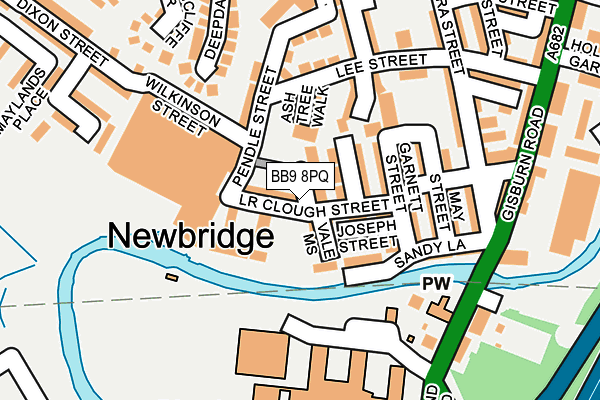 Map of LOWERHOUSE PROPERTY LIMITED at local scale