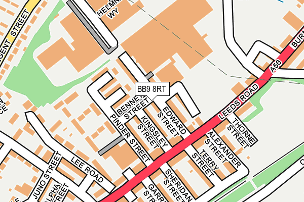 BB9 8RT map - OS OpenMap – Local (Ordnance Survey)