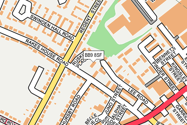 BB9 8SF map - OS OpenMap – Local (Ordnance Survey)