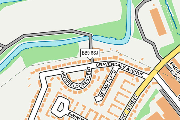 BB9 8SJ map - OS OpenMap – Local (Ordnance Survey)