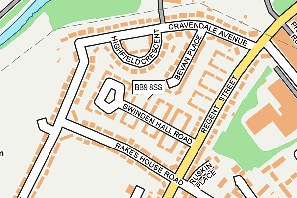 BB9 8SS map - OS OpenMap – Local (Ordnance Survey)
