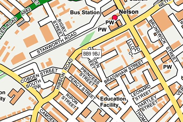 BB9 9BJ map - OS OpenMap – Local (Ordnance Survey)