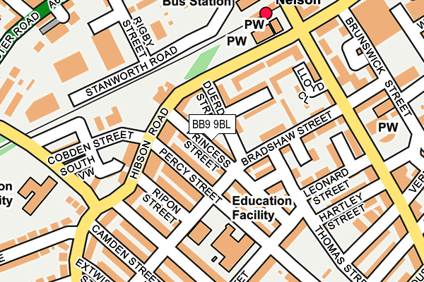 BB9 9BL map - OS OpenMap – Local (Ordnance Survey)
