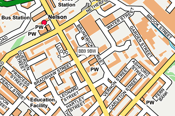 BB9 9BW map - OS OpenMap – Local (Ordnance Survey)