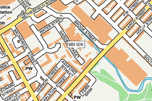 BB9 9DN map - OS OpenMap – Local (Ordnance Survey)