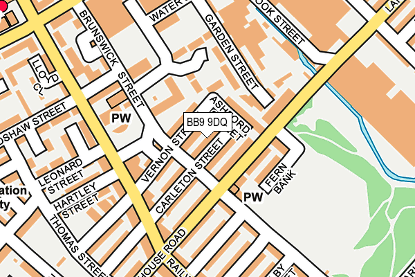 BB9 9DQ map - OS OpenMap – Local (Ordnance Survey)