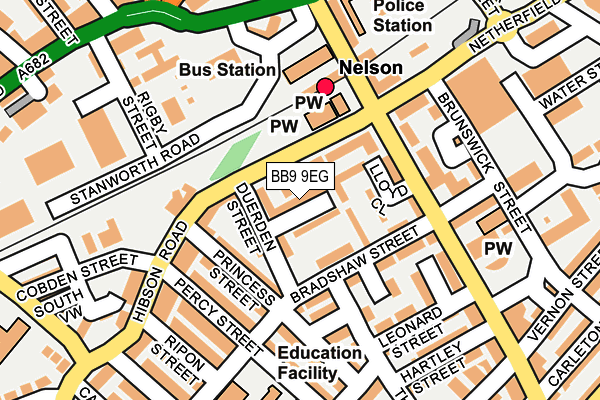 BB9 9EG map - OS OpenMap – Local (Ordnance Survey)