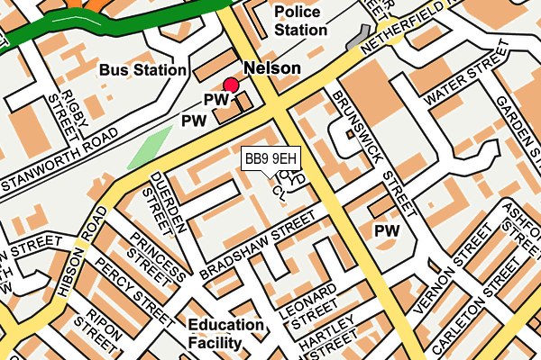 BB9 9EH map - OS OpenMap – Local (Ordnance Survey)