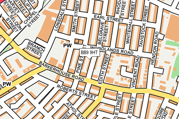 BB9 9HT map - OS OpenMap – Local (Ordnance Survey)