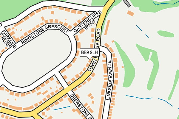 BB9 9LH map - OS OpenMap – Local (Ordnance Survey)