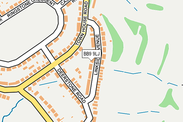 BB9 9LJ map - OS OpenMap – Local (Ordnance Survey)