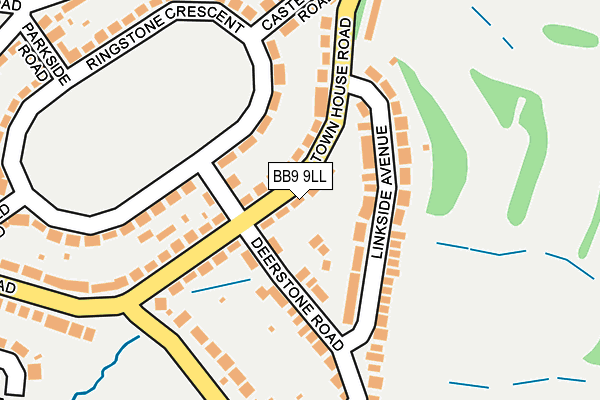 BB9 9LL map - OS OpenMap – Local (Ordnance Survey)