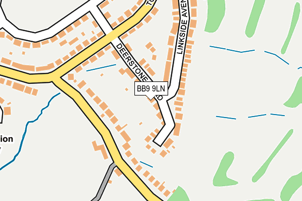 BB9 9LN map - OS OpenMap – Local (Ordnance Survey)
