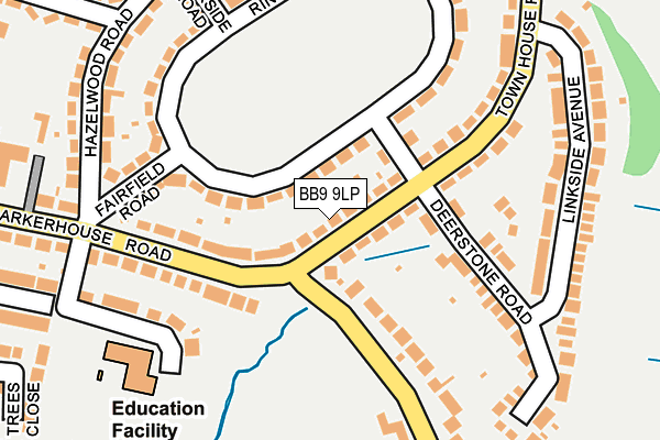 BB9 9LP map - OS OpenMap – Local (Ordnance Survey)
