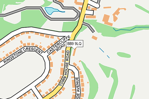 BB9 9LQ map - OS OpenMap – Local (Ordnance Survey)