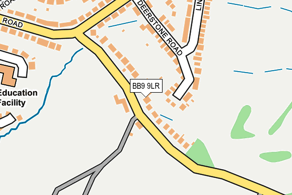 BB9 9LR map - OS OpenMap – Local (Ordnance Survey)