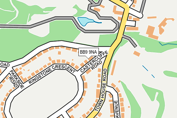 BB9 9NA map - OS OpenMap – Local (Ordnance Survey)