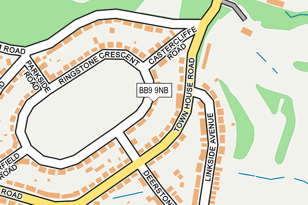 BB9 9NB map - OS OpenMap – Local (Ordnance Survey)