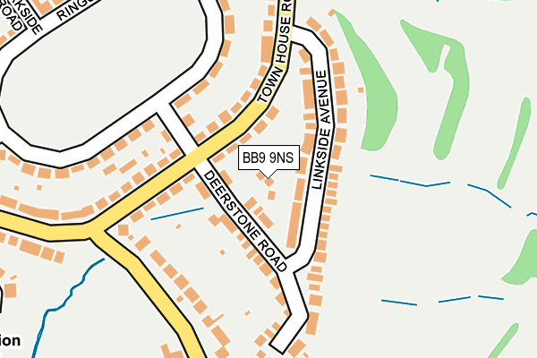 BB9 9NS map - OS OpenMap – Local (Ordnance Survey)