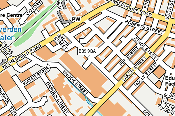 BB9 9QA map - OS OpenMap – Local (Ordnance Survey)